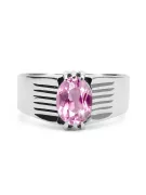 Ring Vintage craft Amethyst Sterling silver 925 vrc007s